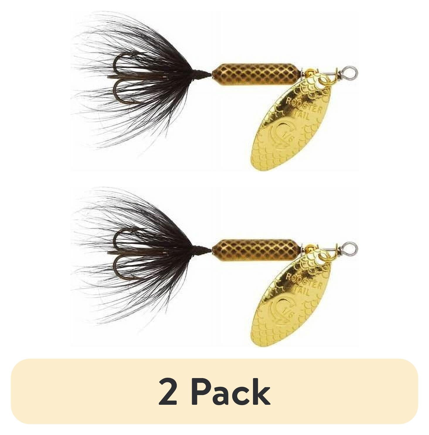 (2 pack) Yakima Bait Original Rooster Tail, Inline Spinnerbait Fishing Lure, 1/8 oz
