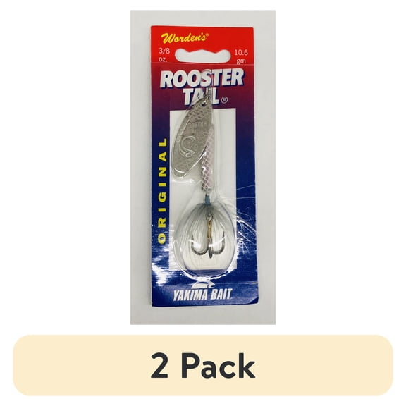 (1 pack) Yakima Bait Worden's Original Rooster Tail Fishing Lure, Gray Minnow, 3/8 oz., Size 6, 214 GRM