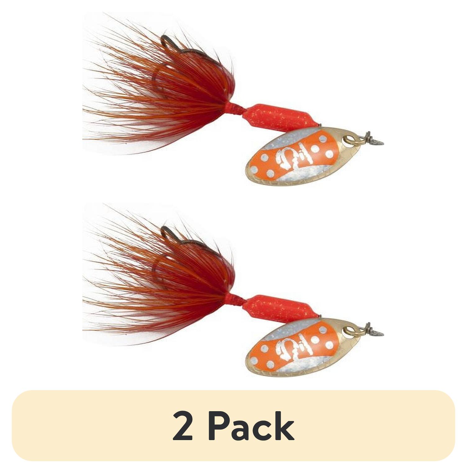 (2 pack) Yakima Bait Worden's Original Rooster Tail Lure, Glitter Flame Tux, 1/16 oz.