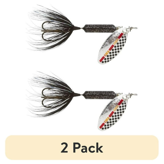 (2 pack) Yakima Bait Worden's Original UV Coated Rooster Tail Lure, Tinsel Leech, 1/8 oz.