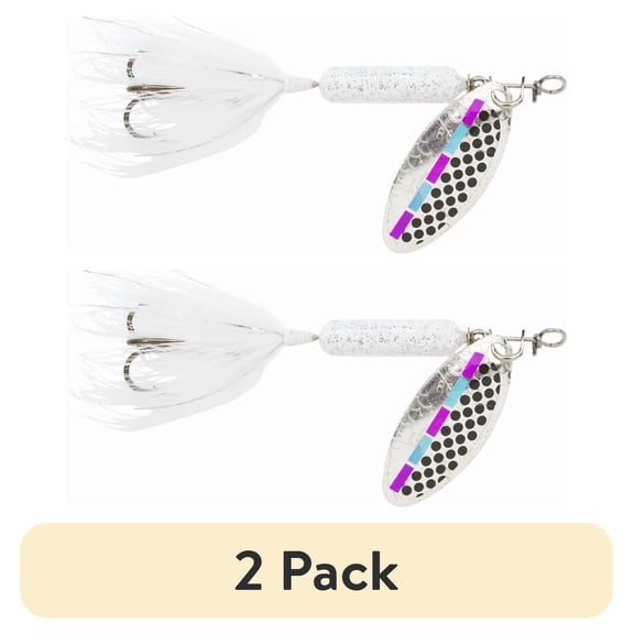(2 pack) Yakima Bait Worden's Original UV Coated Rooster Tail Lure, Tinsel Shad, 1/16 oz.