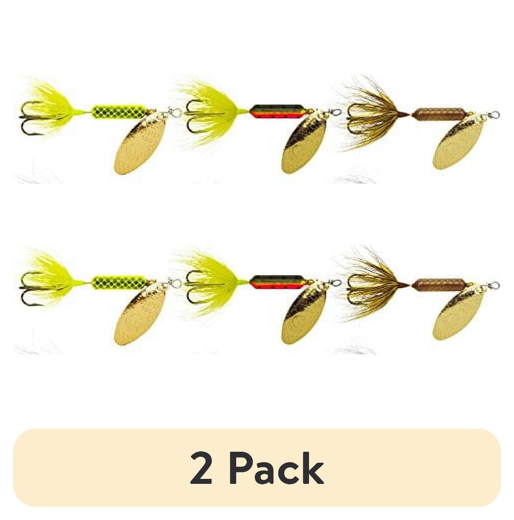 (2 pack) Yakima Bait Worden's Rooster Tail Spinner Trophy Fishing Lure Kit, Assorted Colors, 1/16 oz., 6 Count, 222 Y349