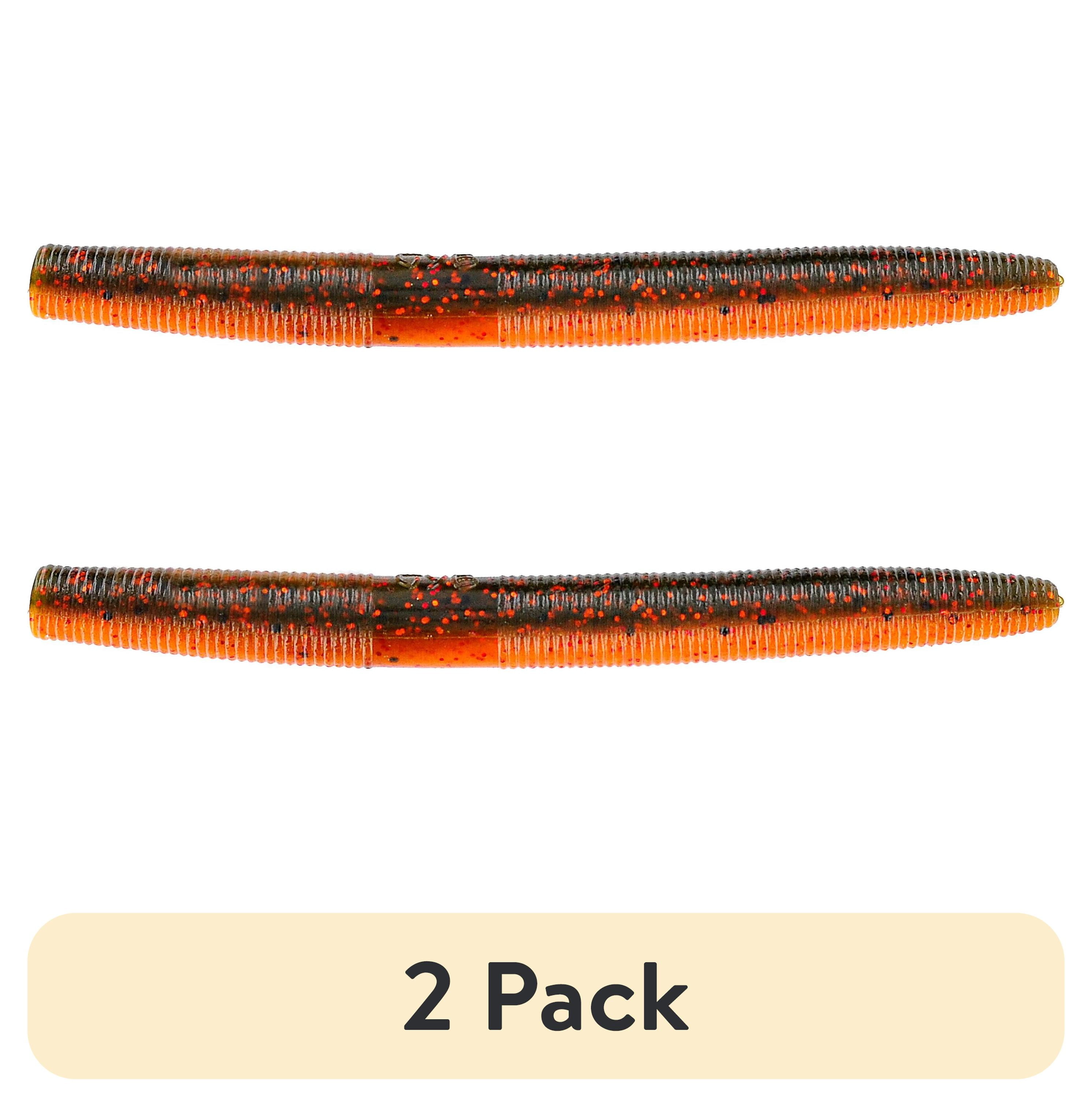 (2 pack) Yamamoto Baits Senko Soft Plastic Fishing Lure 5" - Watermelon with Copper Flake