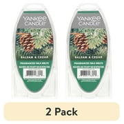 2 pack Yankee Candle Balsam & Cedar - Fragranced Wax Melts Single Pack