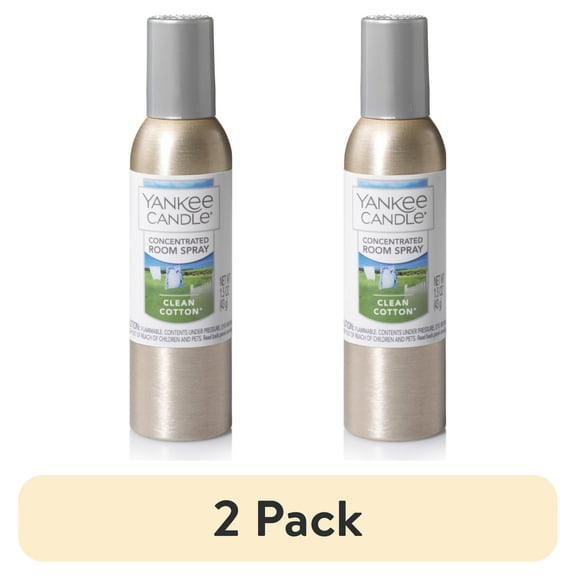 (2 pack) Yankee Candle® Clean Cotton Concentrated Room Spray