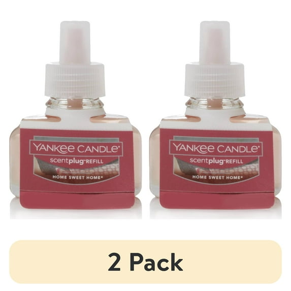 (2 pack) Yankee Candle Home Sweet Home ScentPlug Fragrance Oil Refill, 0.625 fl oz