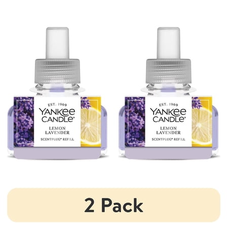 (2 pack) Yankee Candle Lemon Lavender ScentPlug Refill, 0.625 fl oz