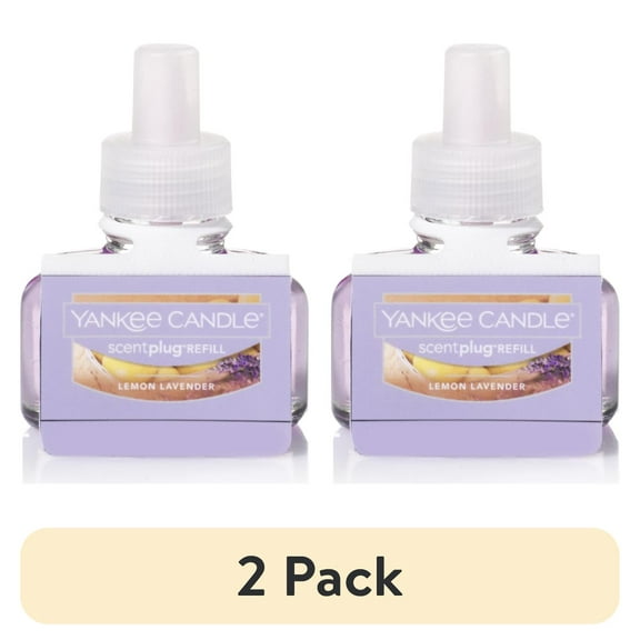 (2 pack) Yankee Candle Lemon Lavender ScentPlug Refill, 0.625 fl oz