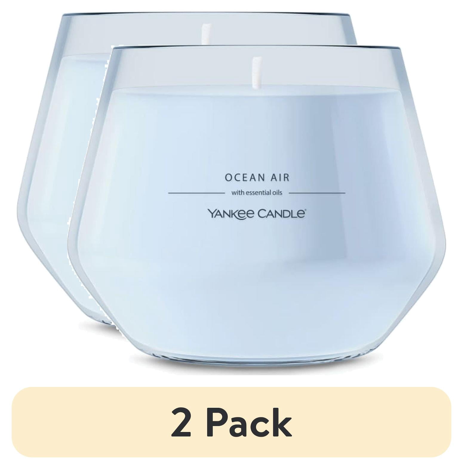 (2 pack) Yankee Candle Ocean Air Studio Home Decor Scented Candles, 10 oz