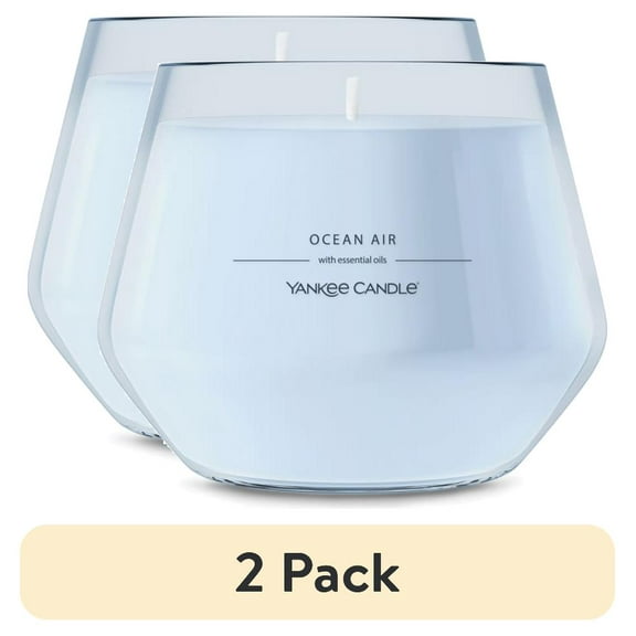 (2 pack) Yankee Candle Ocean Air Scented Home Decor Candle, 10 oz