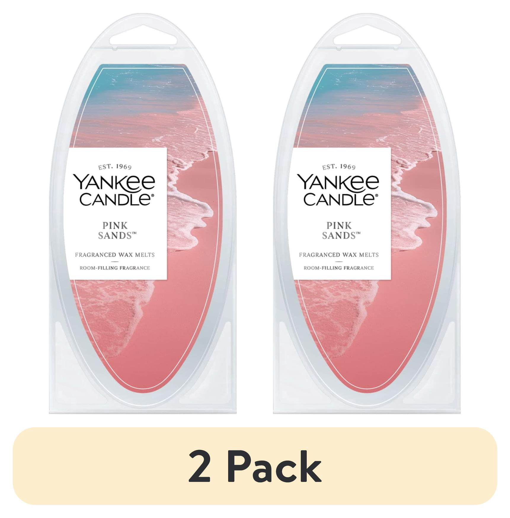 (2 pack) Yankee Candle 2.6 oz Scented Wax Melts, Pink Sands, 6 Count