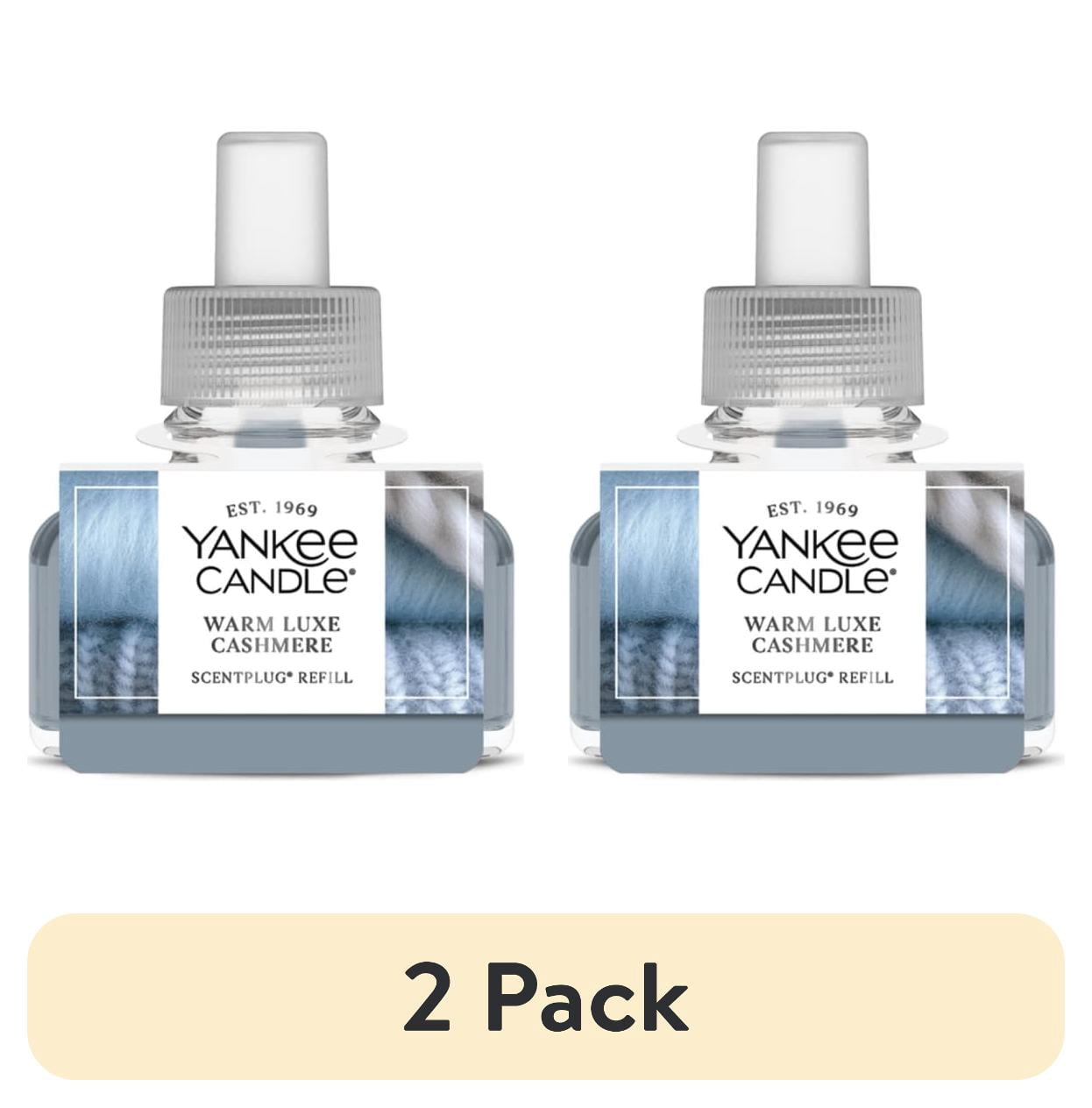 (2 pack) Yankee Candle Warm Luxe Cashmere ScentPlug Fragrance Oil Refill, 0.625 fl oz