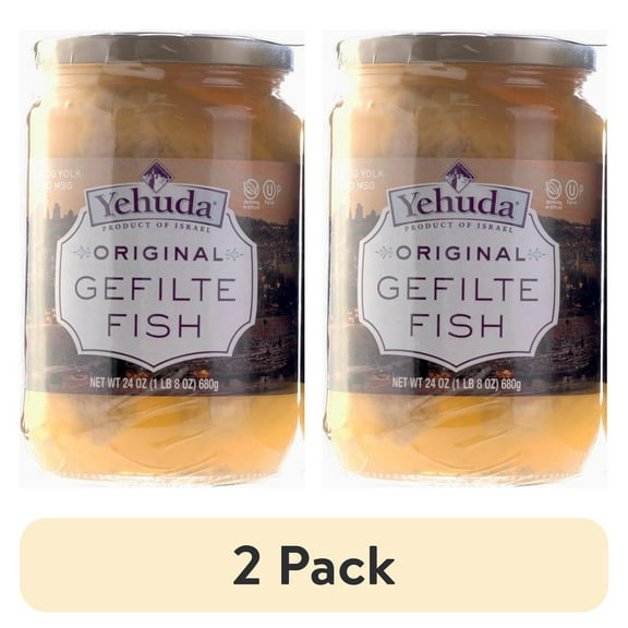 (2 pack) Yehuda Matzo Gefilte Fish Original, 24 oz