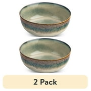 2 pack Yellowstone Ceramic Round Bowl, Kayce Collection