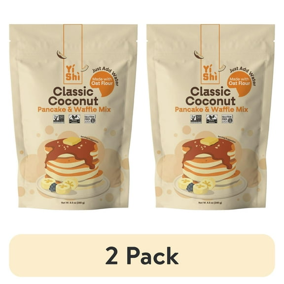 (2 pack) Yishi Classic Coconut Pancake & Waffle Mix