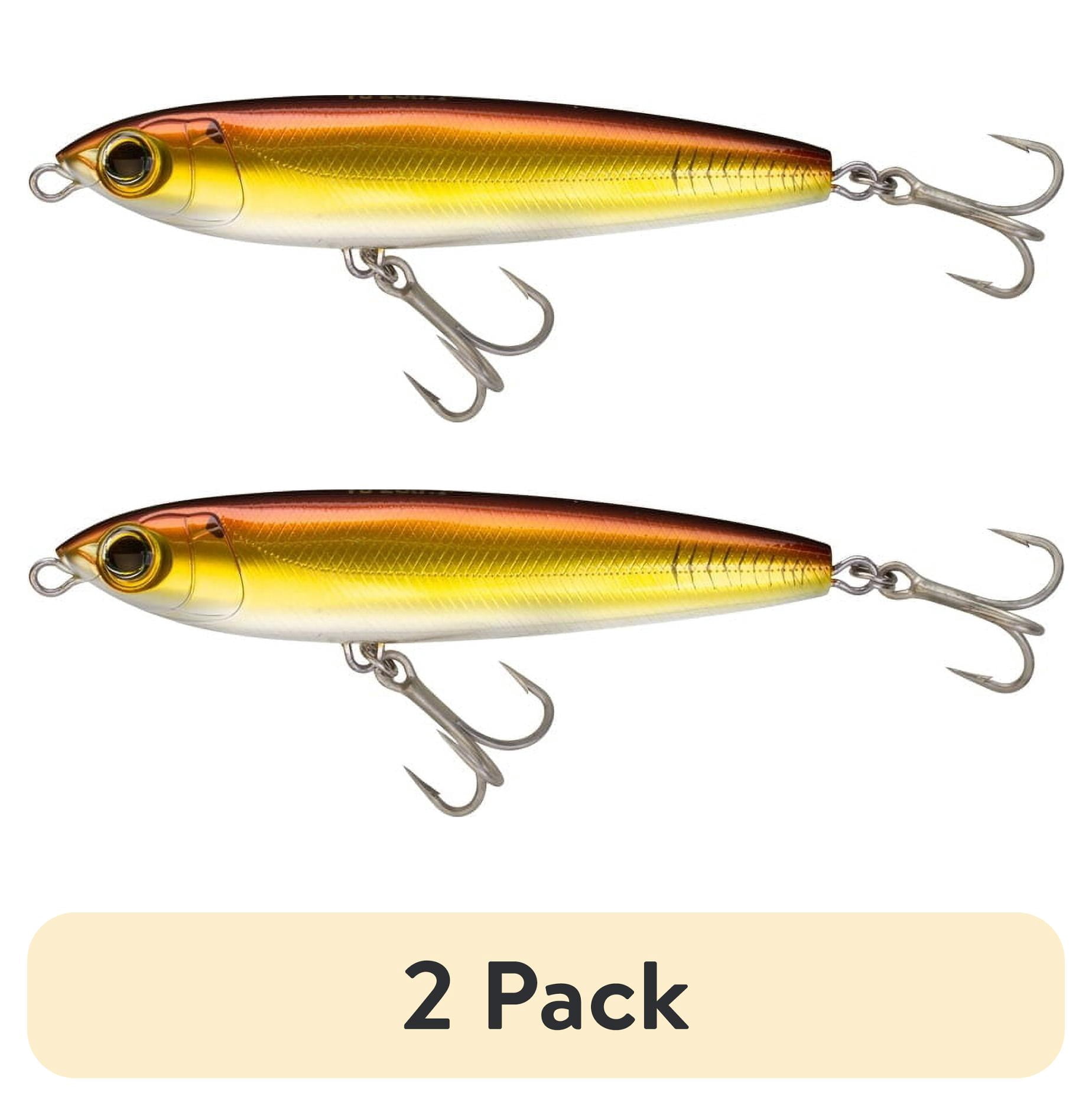 (2 pack) Yo-Zuri Hydro Pencil, 5" Hard Bait Fishing Lure, Bronze