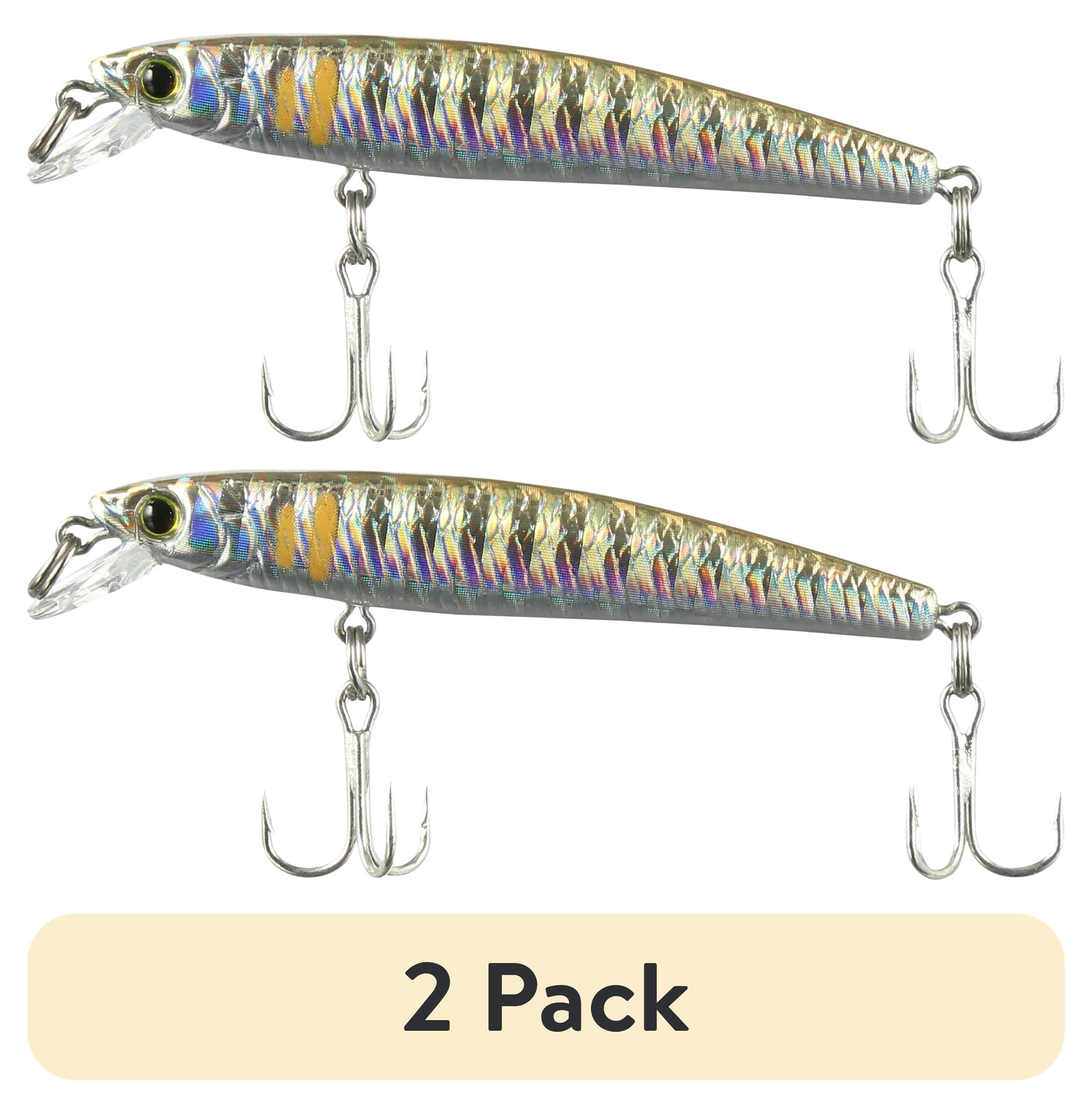 (2 pack) Yo-Zuri Pins Minnow (F), 50mm, 2", Hard Bait Lure