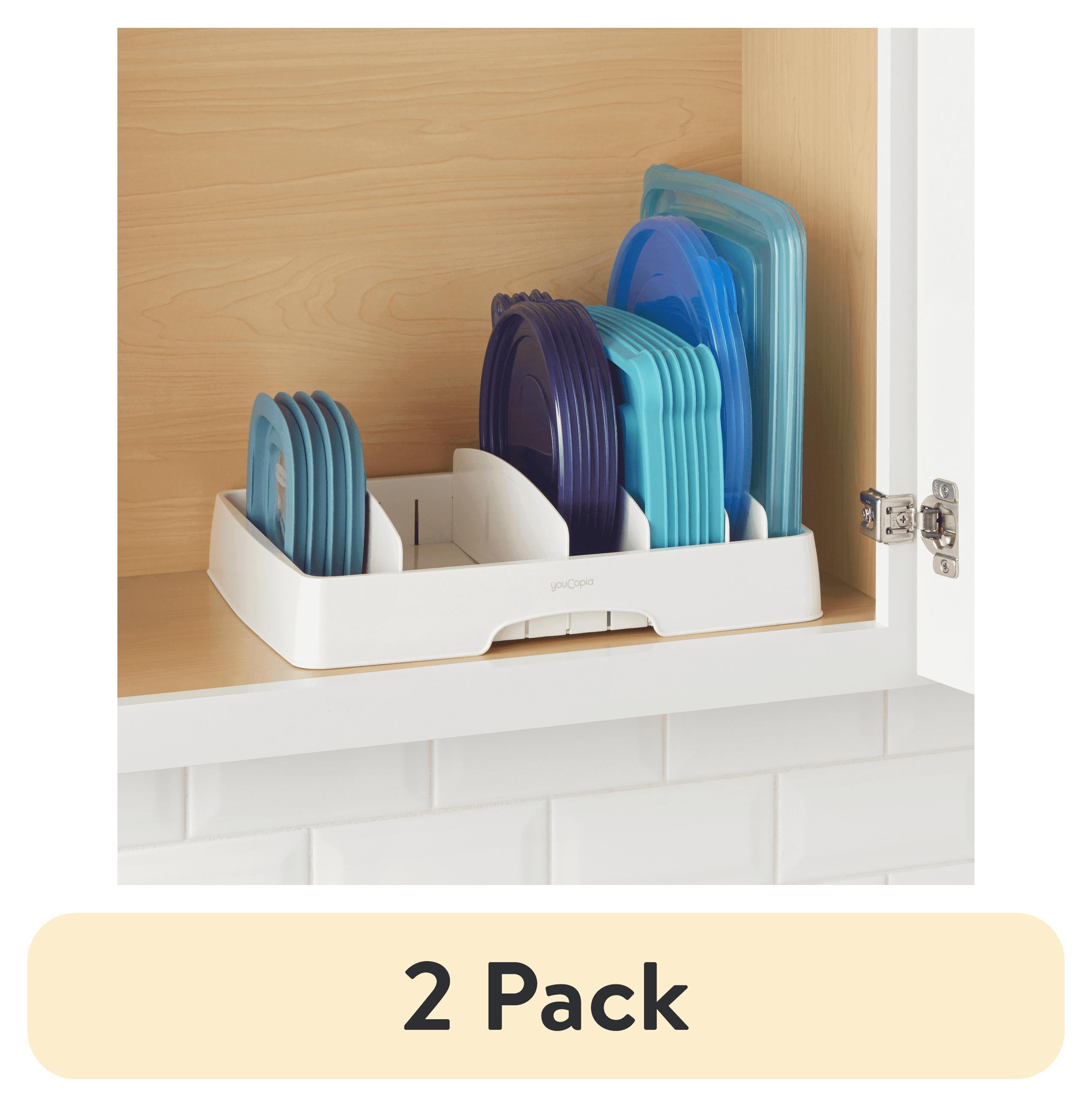 (2 pack) YouCopia StoraLid® Food Container Lid Organizer, for Kitchen Cabinet Storage, Large - Walmart.com