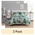 thumbnail image 1 of (2 pack) Your Zone 7 Piece Green Jungle Polyester Bedding Set for Kids, Unisex, Full, 1 of 12