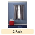 thumbnail image 1 of (2 pack) Your Zone Blackout Curtain Panel Pair, Set of 2, Chambray Gray, 38"W x 63"L, 1 of 11