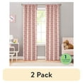thumbnail image 1 of (2 pack) Your Zone Blackout Curtain Panel with Glow in the Dark Print, 1 Panel, Pink Unicorn, 37" W x 84" L, 1 of 7