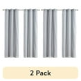 thumbnail image 1 of (2 pack) Your Zone Blackout Curtain Panel with Sheer Overlay, 1 Panel, Grey, 37" W x 84" L, 1 of 9