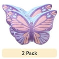 thumbnail image 1 of (2 pack) Your Zone Butterfly Snuggly Decorative Pillow 18" x 18", Multicolor, 1 of 8