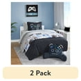 thumbnail image 1 of (2 pack) Your Zone Kids Reversible Microfiber Quilt Set, Gamer, Twin, 2 Piece, 1 of 14