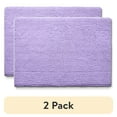 thumbnail interactive-video image 1 of (2 pack) Your Zone Purple Bath Rug, 1 of 8