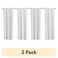 thumbnail image 1 of (2 pack) Your Zone Reversible Ruffle Blackout Curtain Panel, 1 Panel, White, 37" W x 84" L, 1 of 6