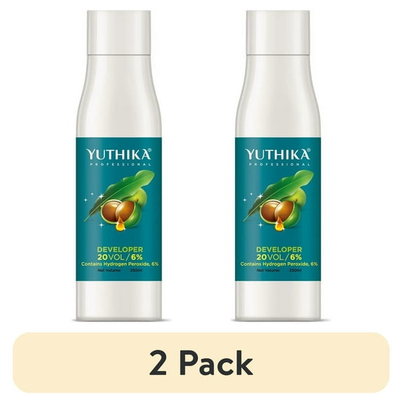 (2 pack) Yuthika Professional 20 Vol Hair Dye Developer, Long-Lasting Moisturising hair dye, 8.45 fl oz