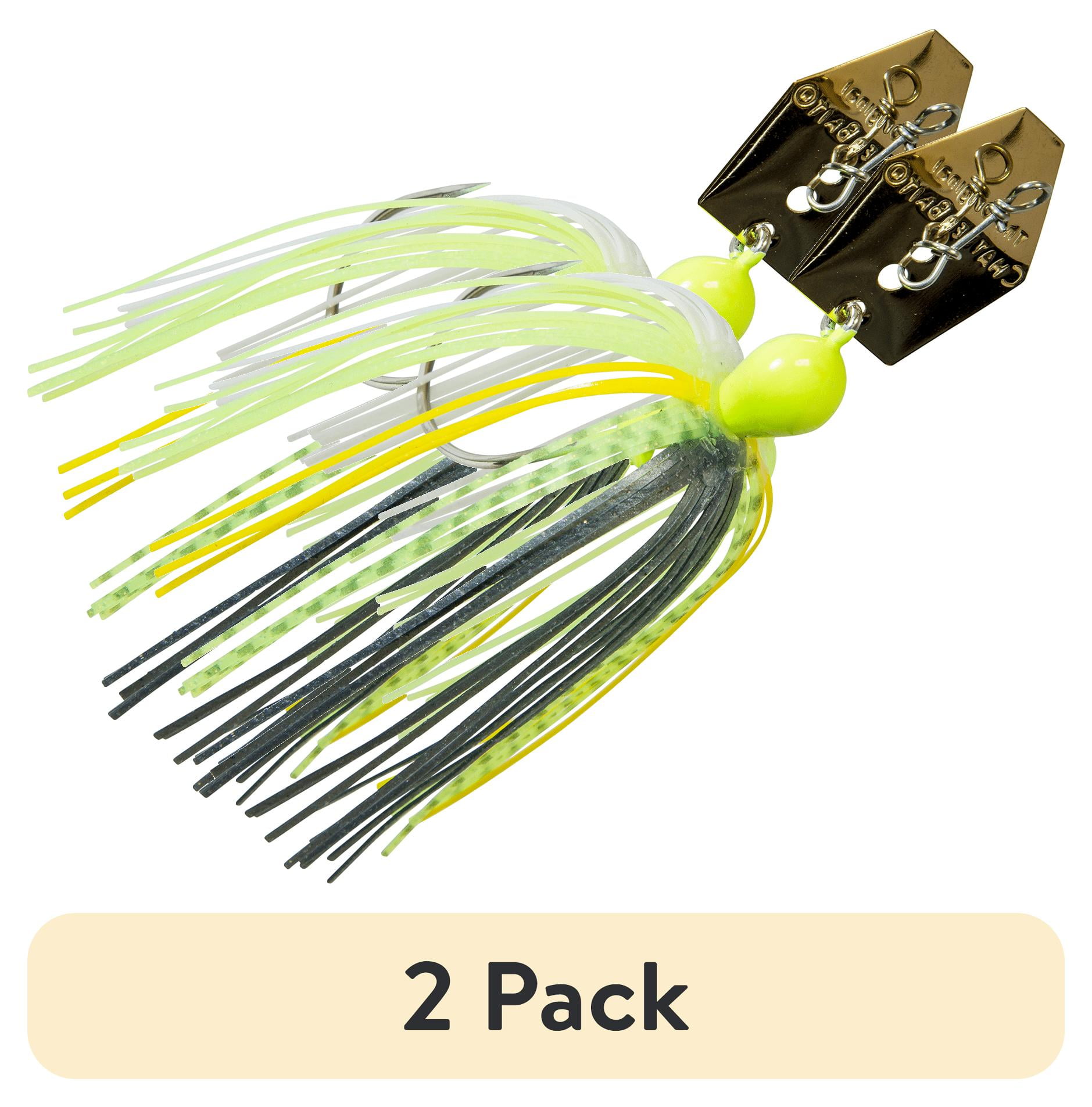 2 pack) Z-Man Original ChatterBait Bladed Jig 3/8 oz – Chartreuse