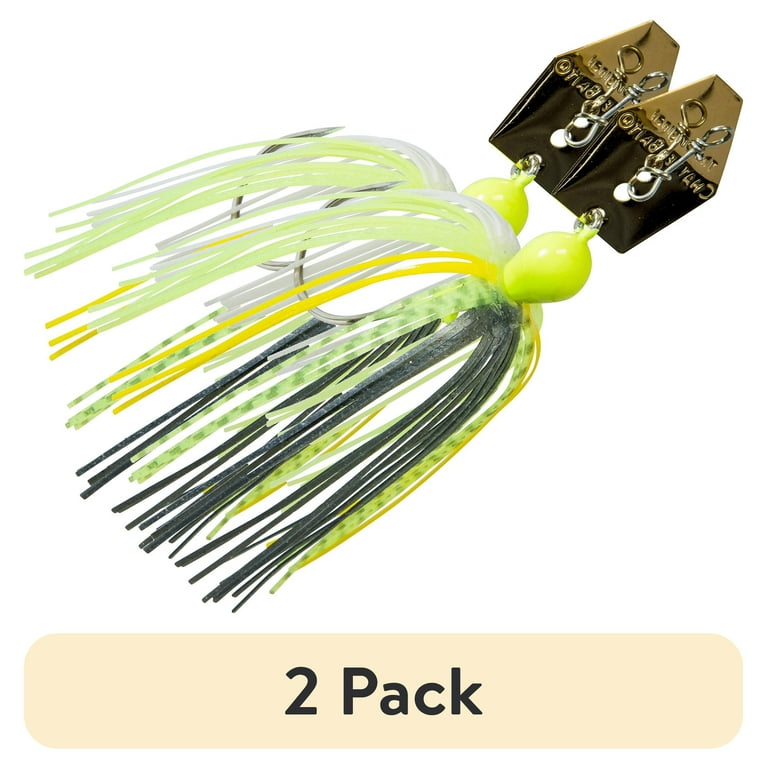 2 pack) Z-Man Original ChatterBait Bladed Jig 3/8 oz – Chartreuse