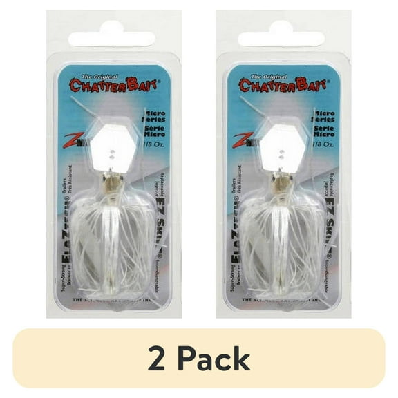 (2 pack) Z-Man Chatterbait Micro 1/8oz White