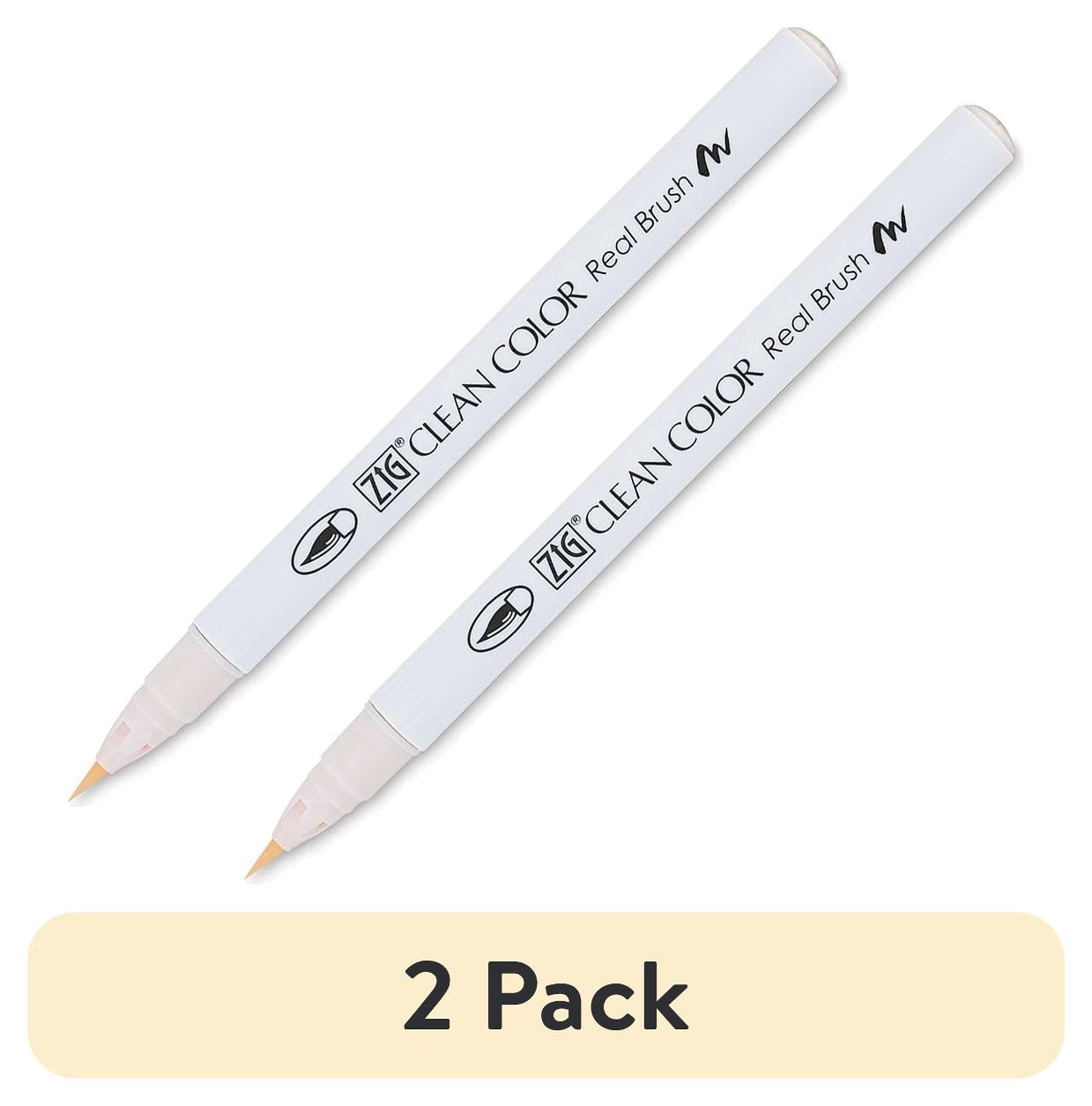 (2 pack) ZIG RB6000AT-073 Kuretake Clean Color Real Brush Marker - Vanilla