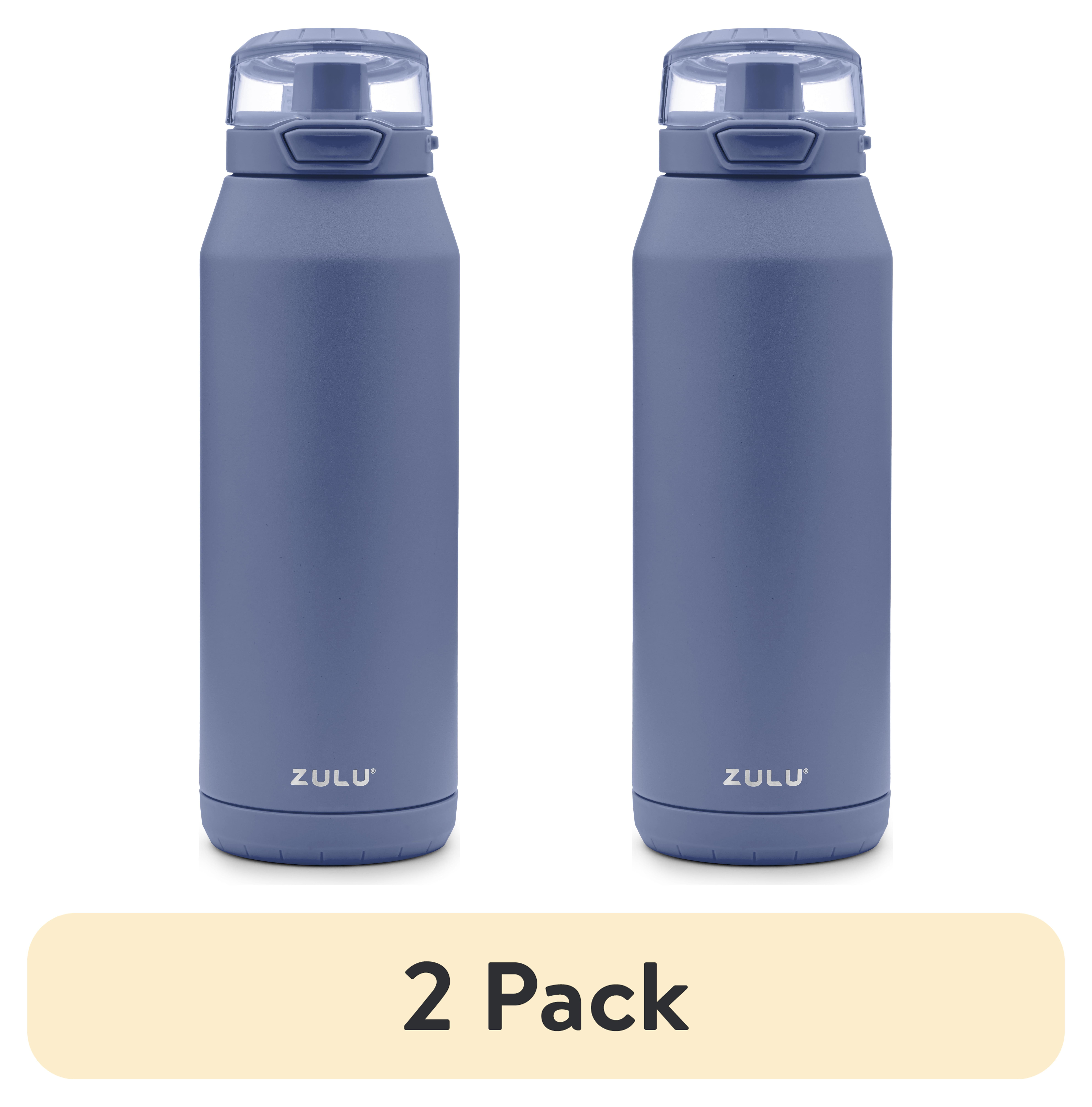 2 pack) ZULU Swift 32oz Stainless Steel Water Bottle With Chug Lid