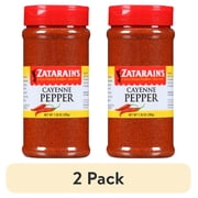 (2 pack) Zatarain's All Natural Cayenne Pepper, 7.25 oz Bottle