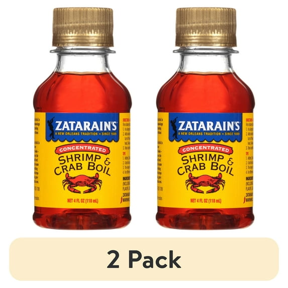 (2 pack) Zatarain's Concentrated Shrimp & Crab Boil, 4.0 fl oz Bottle