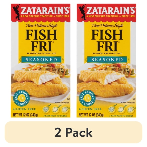 (2 pack) Zatarain's Seasoned Fish Fri, 12.0 oz Box