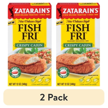 (2 pack) Zatarain's Kosher Crispy Cajun Fish Fri, 12.0 oz Box
