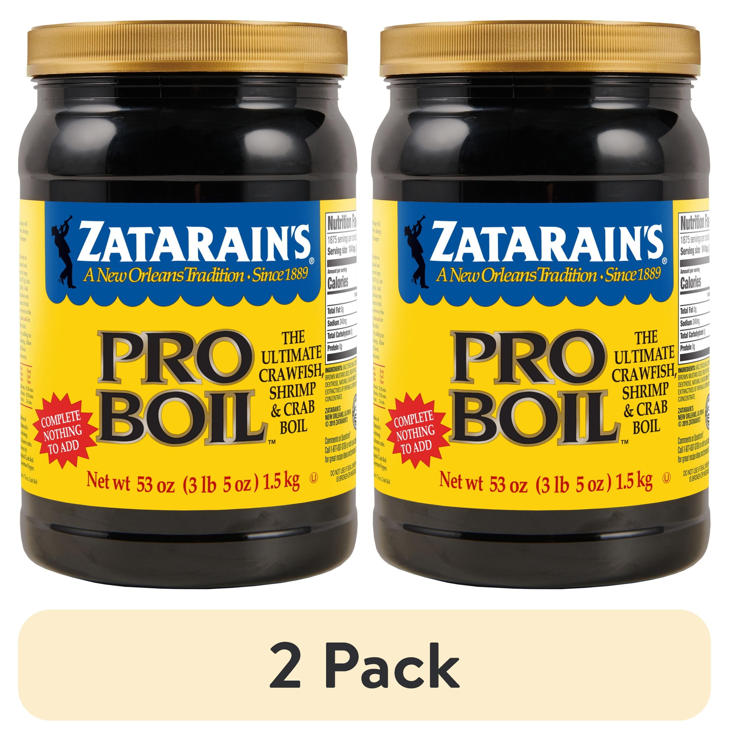 2 pack) Zatarain's Seafood Pro-Boil, 53.0 oz Jar - Walmart.com
