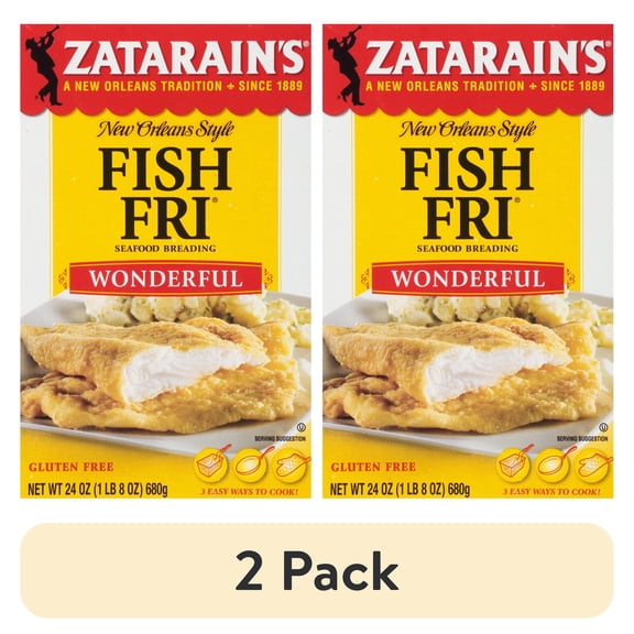 (2 pack) Zatarain's Wonderful Fish Fri, 24.0 oz Box
