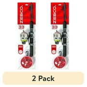 2 pack Zebco 33 Spincast Reel and 2-Piece Fishing Rod and Reel Combo With Tackle