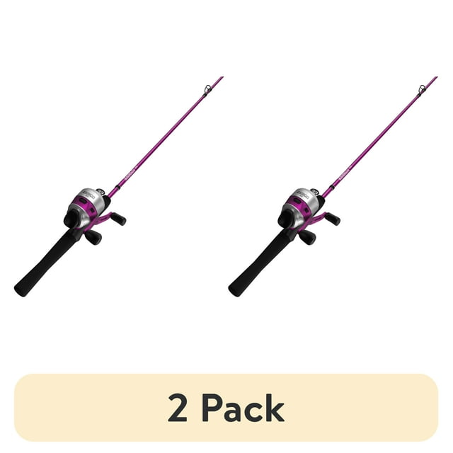 (2 pack) Zebco 33 Spincast Reel and Fishing Rod Combo, 6-Foot 2-Piece ...
