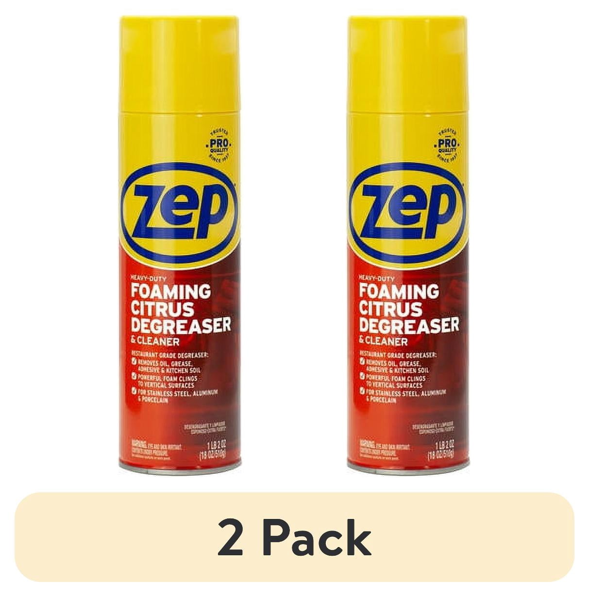 (2 pack) Zep Foaming Citrus Degreaser for Vehicles, 18 oz, 10.19 inch, 1 count per pack