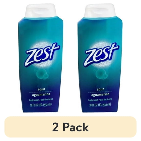 (2 pack) Zest Aqua Aguamarina Body Wash And Gel Deducha - 18 Oz