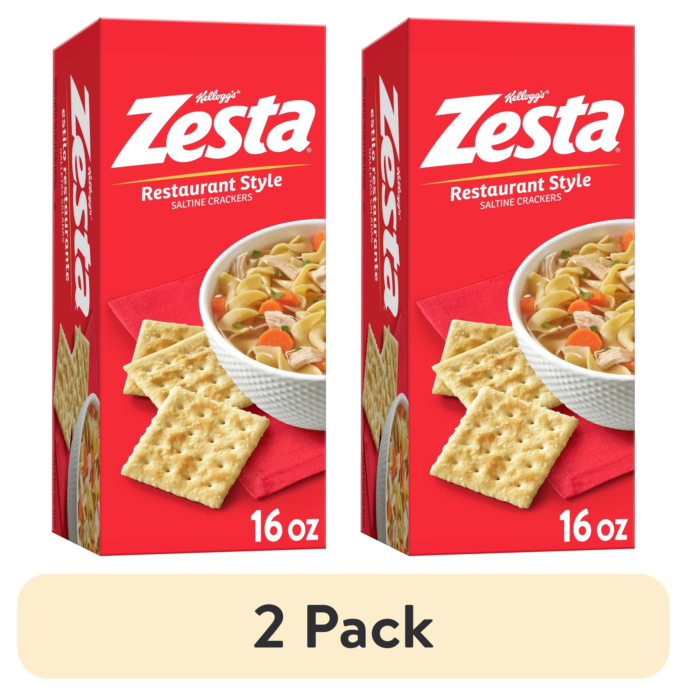 2 pack) Zesta Original Saltine Crackers, Soup Crackers, 16 oz