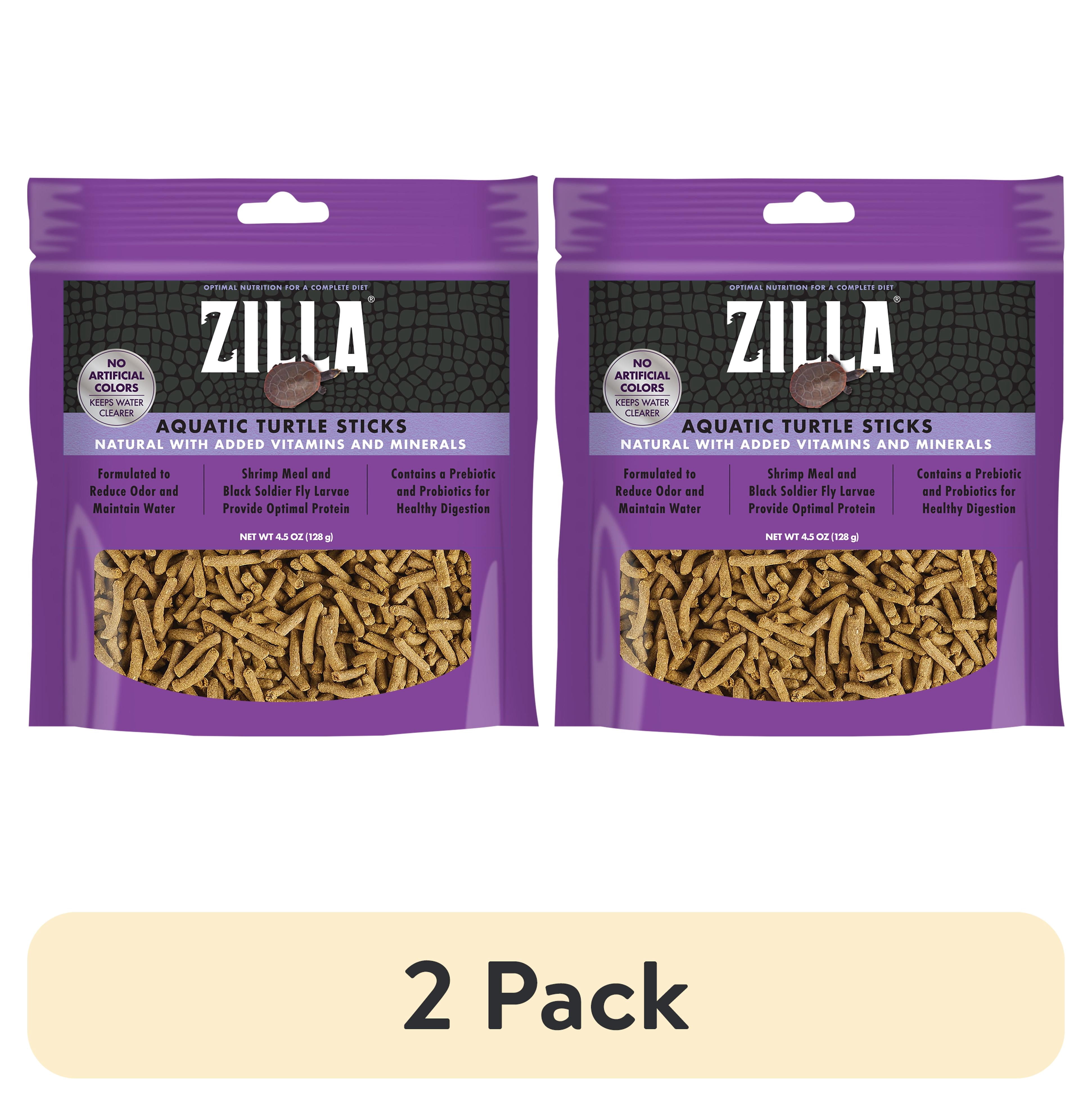 2 pack) Zilla Aquatic Turtle Food Sticks, 4.5 Ounces - Walmart.com