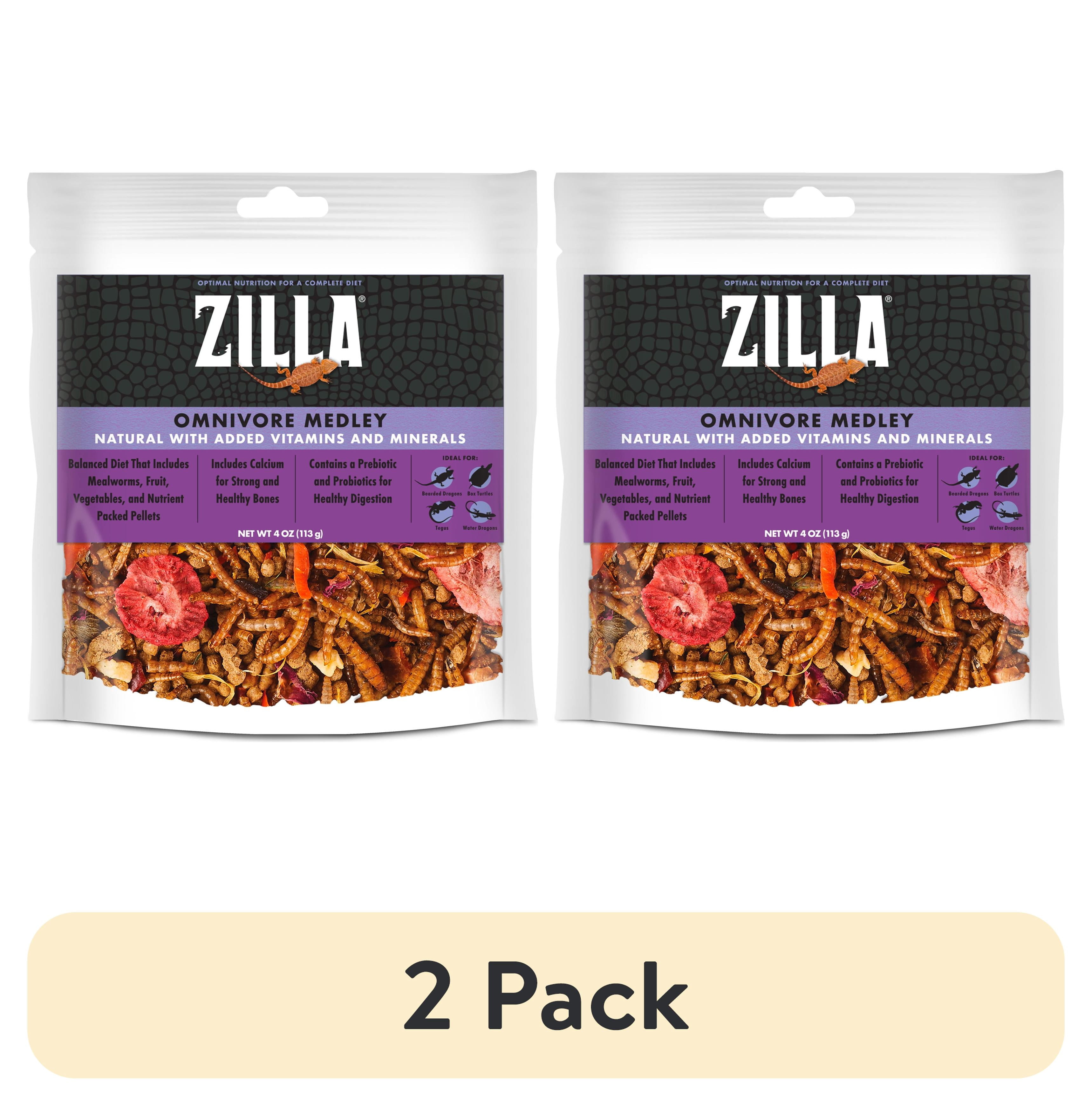 (2 pack) Zilla Omnivore Reptile Medley Complete Diet, 4 Ounces (1 Pack)