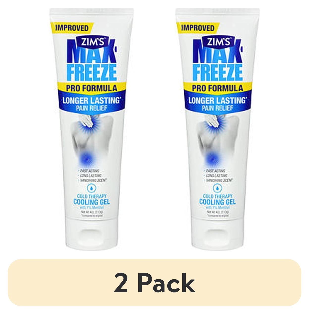 2 pack) Zim's Max-Freeze™ PRO Extra Strength Pain Relief Cooling
